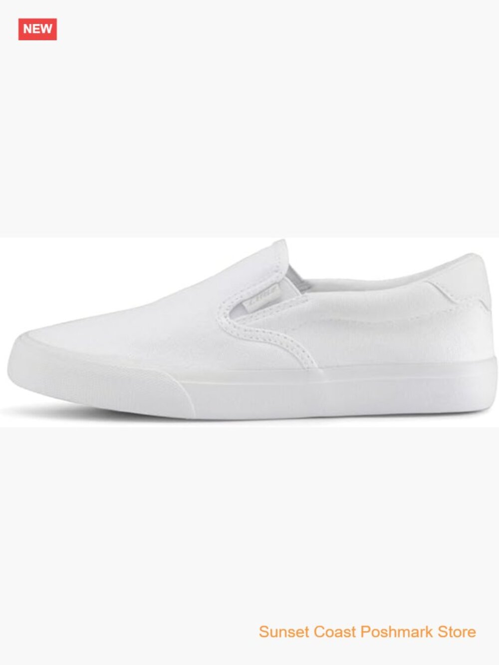 Canvas Slip On Sneakers Cushioned Insole Vulcanized Rubber Outsole Lightweight